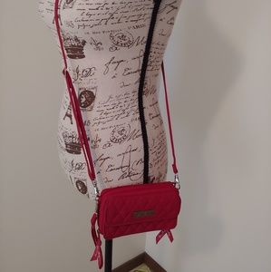 Vera Bradley wallet wristlet w/ crossbody strap